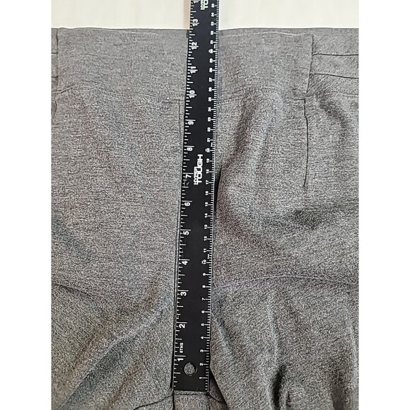 Cato Women's 22/24W Plus Heather Gray Cropped Pull‎ On Pants Wide Leg Stretch - Picture 7 of 9